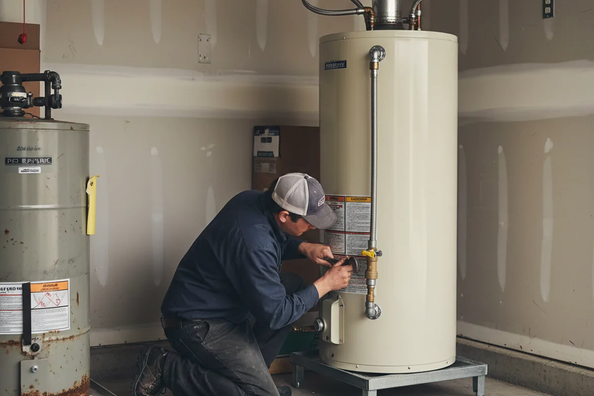 Water heater and shutoff valve replacement in Duanesburg